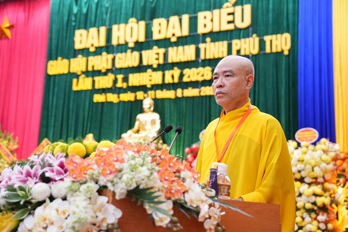 TT. Thích Minh Nghiêm được suy cử Trưởng BTS GHPGVN tỉnh Phú Thọ nhiệm kỳ 2026 - ảnh 13
