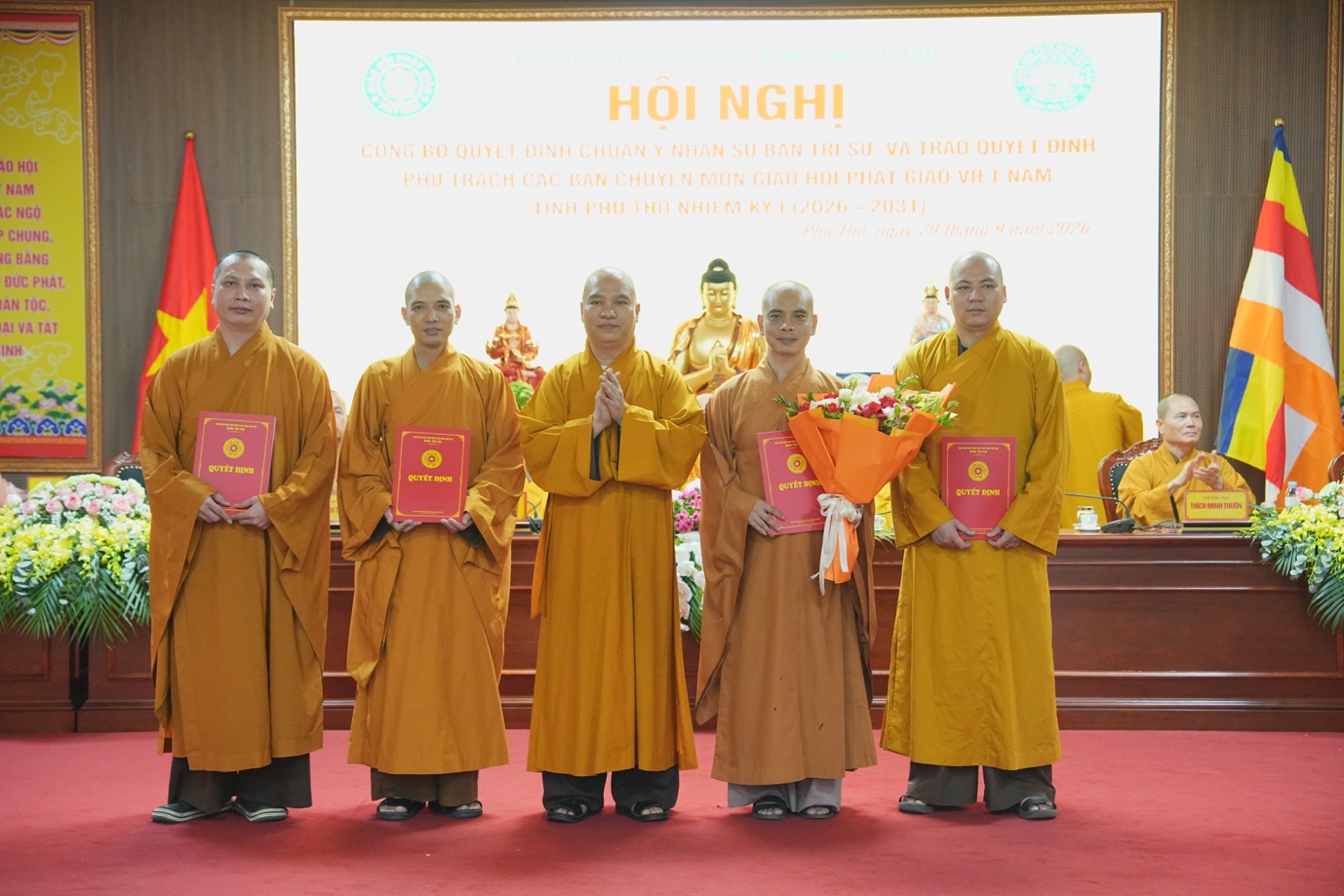 Phú Thọ: Hội nghị công bố quyết định chuẩn y nhân sự BTS GHPGVN tỉnh nhiệm kỳ I (2026 - ảnh 39