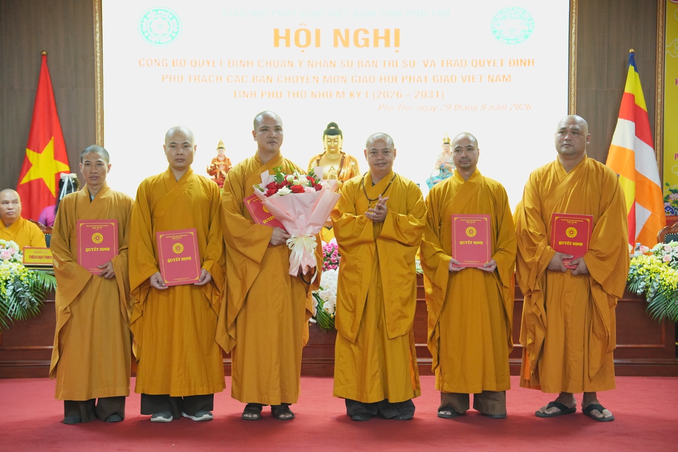 Phú Thọ: Hội nghị công bố quyết định chuẩn y nhân sự BTS GHPGVN tỉnh nhiệm kỳ I (2026 - ảnh 40