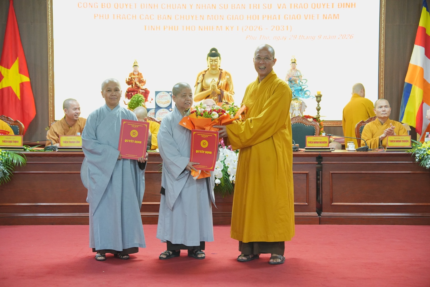 Phú Thọ: Hội nghị công bố quyết định chuẩn y nhân sự BTS GHPGVN tỉnh nhiệm kỳ I (2026 - ảnh 43