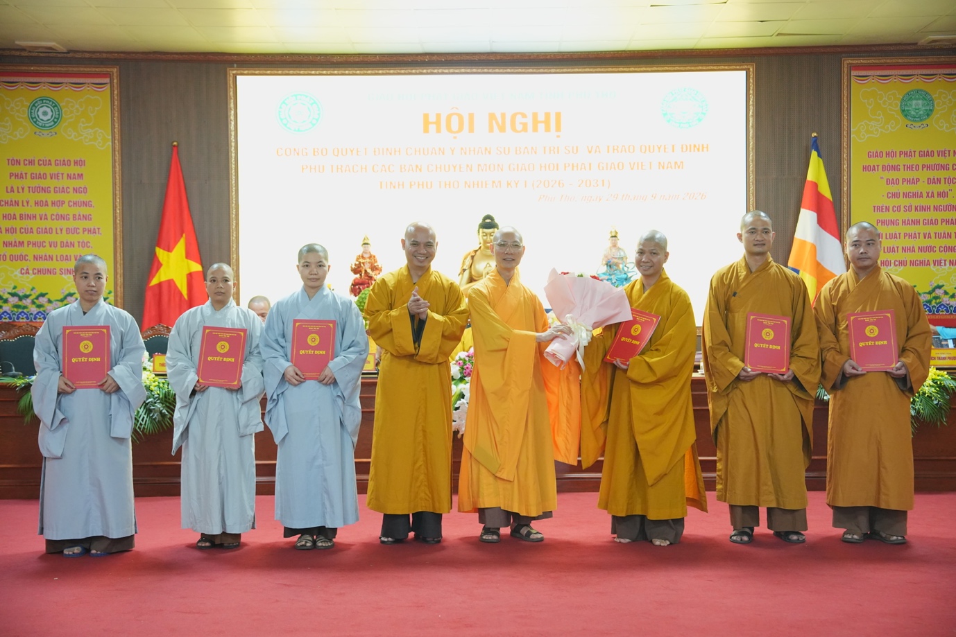 Phú Thọ: Hội nghị công bố quyết định chuẩn y nhân sự BTS GHPGVN tỉnh nhiệm kỳ I (2026 - ảnh 44