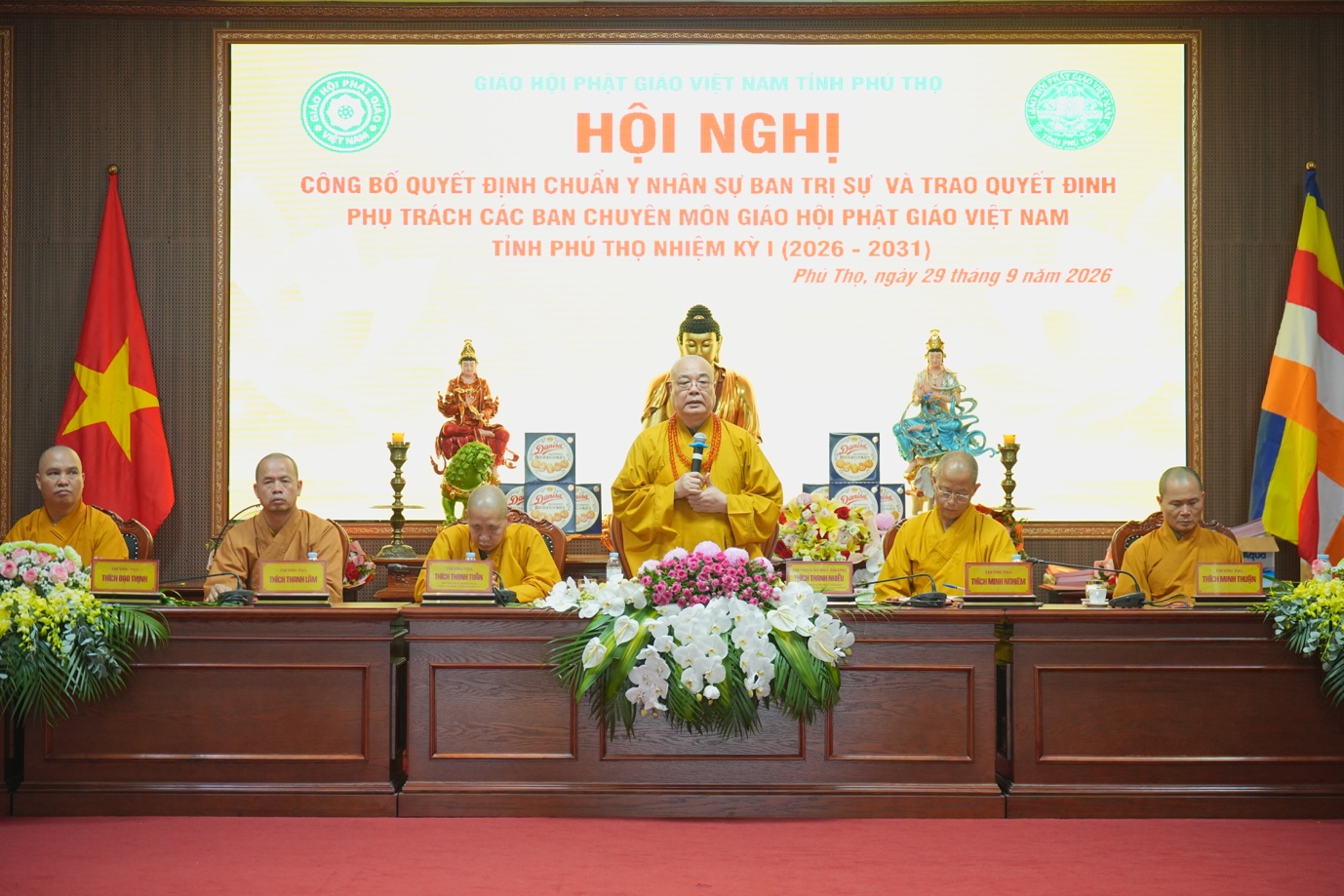 Phú Thọ: Hội nghị công bố quyết định chuẩn y nhân sự BTS GHPGVN tỉnh nhiệm kỳ I (2026 - ảnh 49