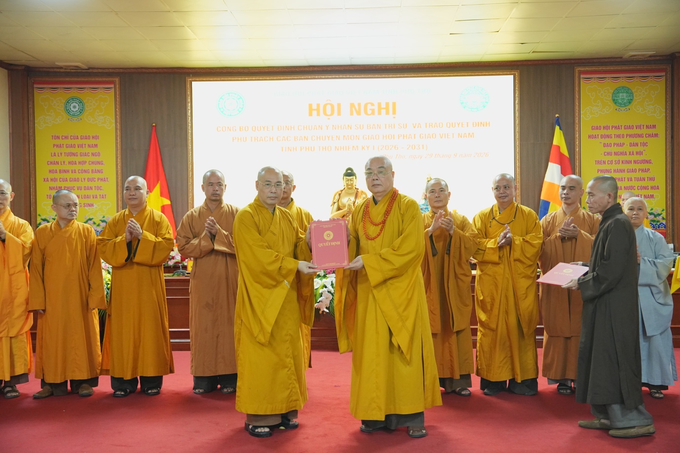 Phú Thọ: Hội nghị công bố quyết định chuẩn y nhân sự BTS GHPGVN tỉnh nhiệm kỳ I (2026 - ảnh 21