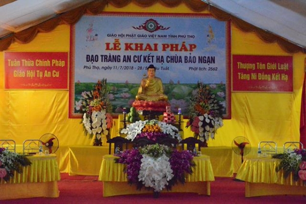 Lễ Khai Pháp Khóa An Cư Kiết Hạ PL.2562 - DL2018