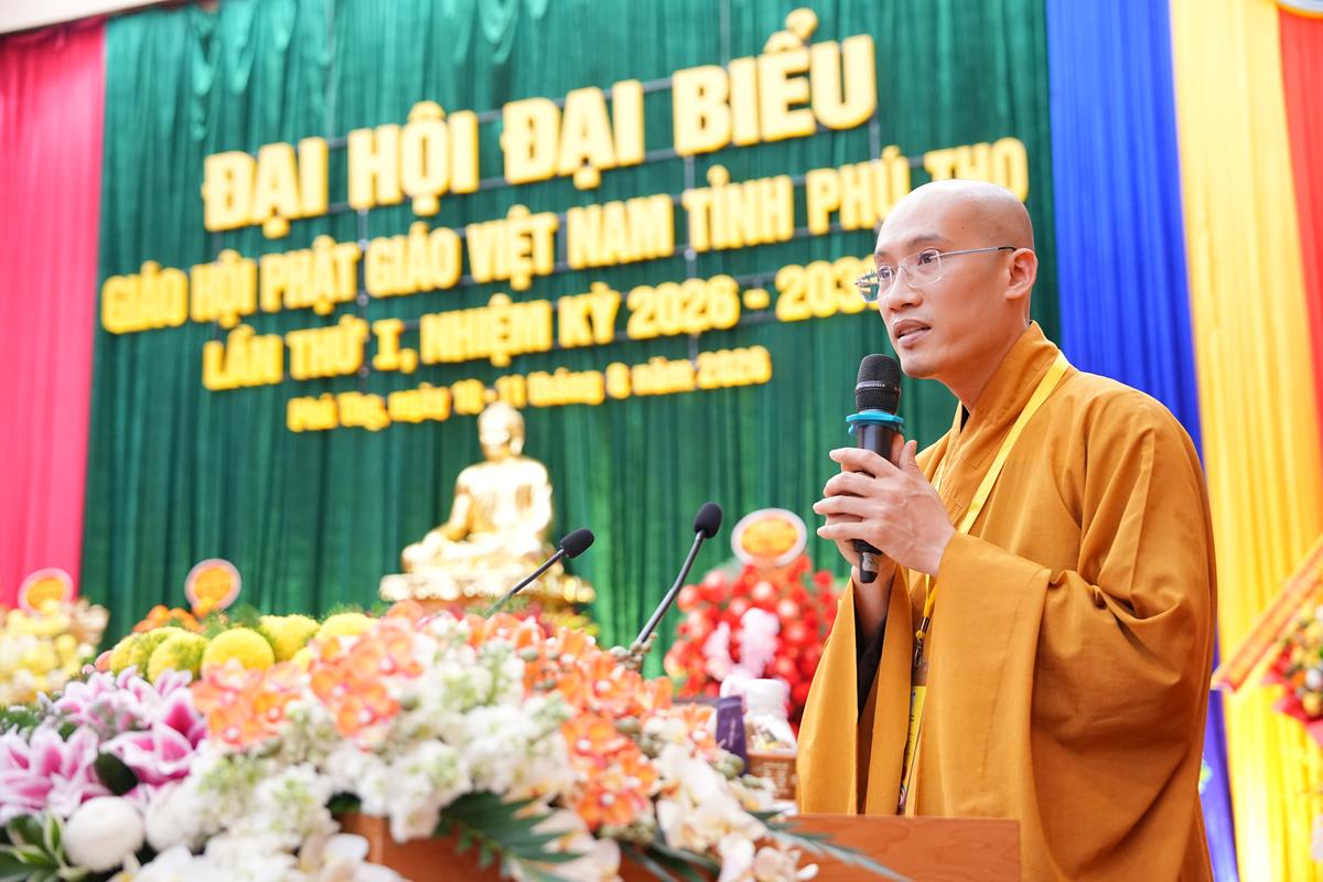 Phiên làm việc thứ nhất Đại hội Đại biểu Phật giáo tỉnh Phú Thọ lần thứ I nhiệm kỳ 2026 - ảnh 26