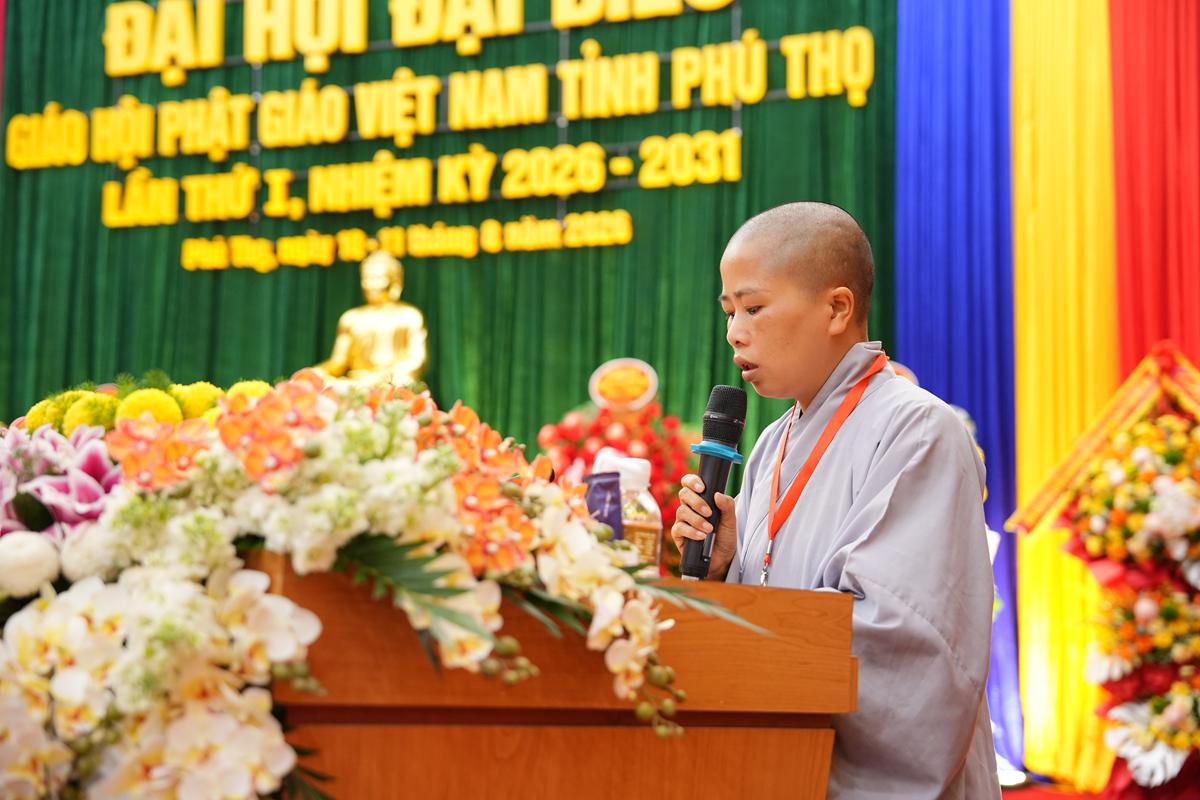 Phiên làm việc thứ nhất Đại hội Đại biểu Phật giáo tỉnh Phú Thọ lần thứ I nhiệm kỳ 2026 - ảnh 58
