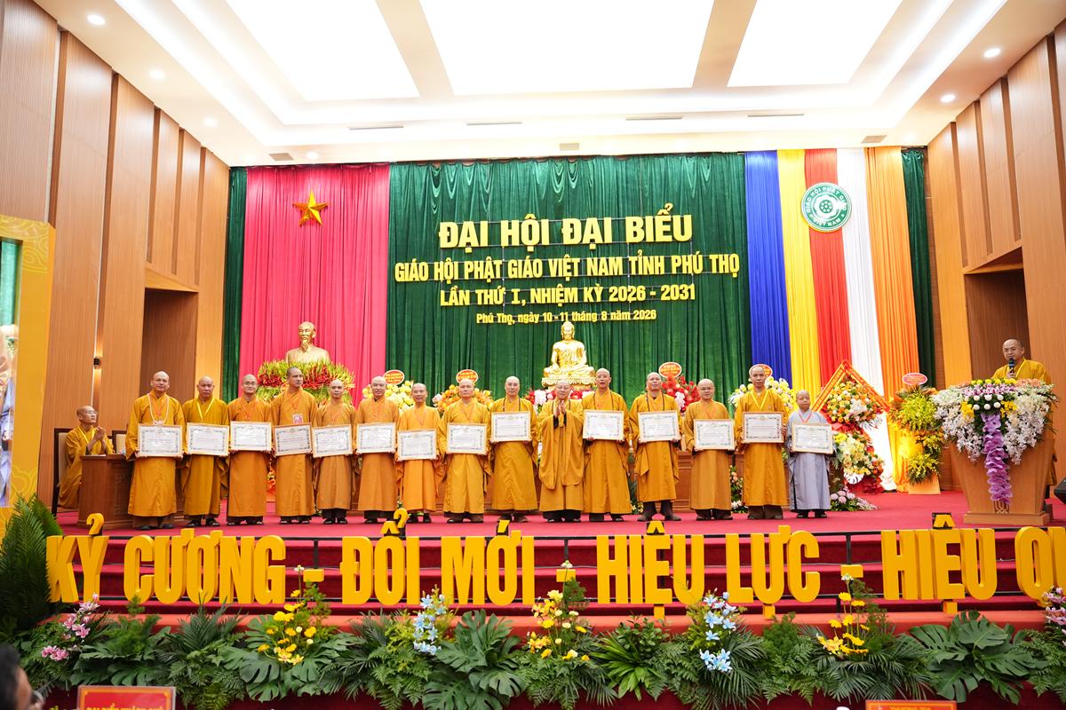 Phiên làm việc thứ nhất Đại hội Đại biểu Phật giáo tỉnh Phú Thọ lần thứ I nhiệm kỳ 2026 - ảnh 68