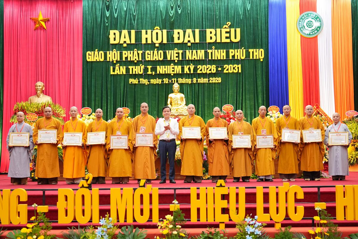 Phiên làm việc thứ nhất Đại hội Đại biểu Phật giáo tỉnh Phú Thọ lần thứ I nhiệm kỳ 2026 - ảnh 72