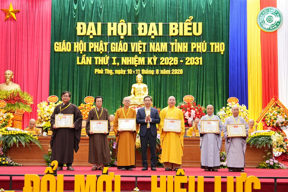 Phiên làm việc thứ nhất Đại hội Đại biểu Phật giáo tỉnh Phú Thọ lần thứ I nhiệm kỳ 2026 - ảnh 73