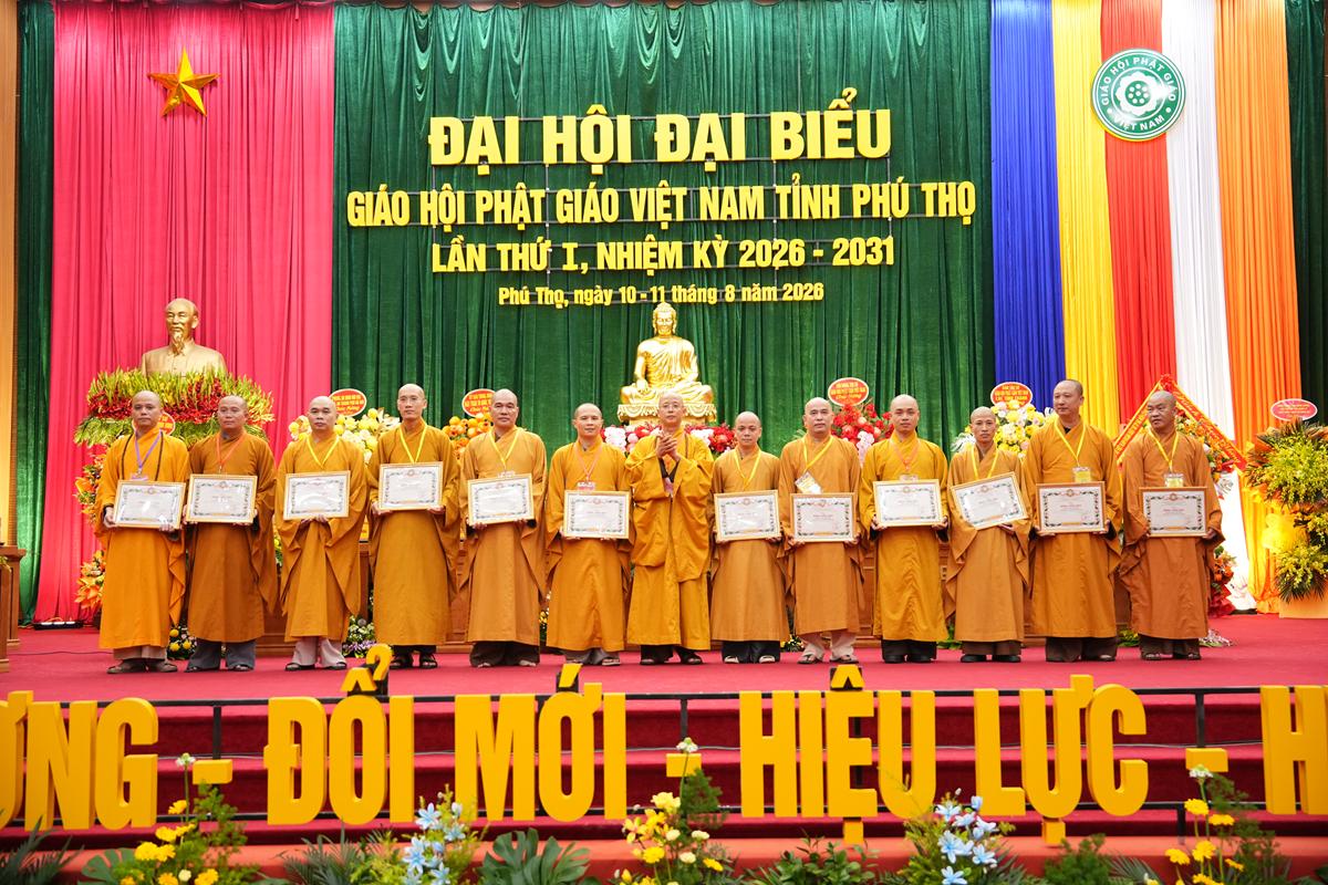 Phiên làm việc thứ nhất Đại hội Đại biểu Phật giáo tỉnh Phú Thọ lần thứ I nhiệm kỳ 2026 - ảnh 75