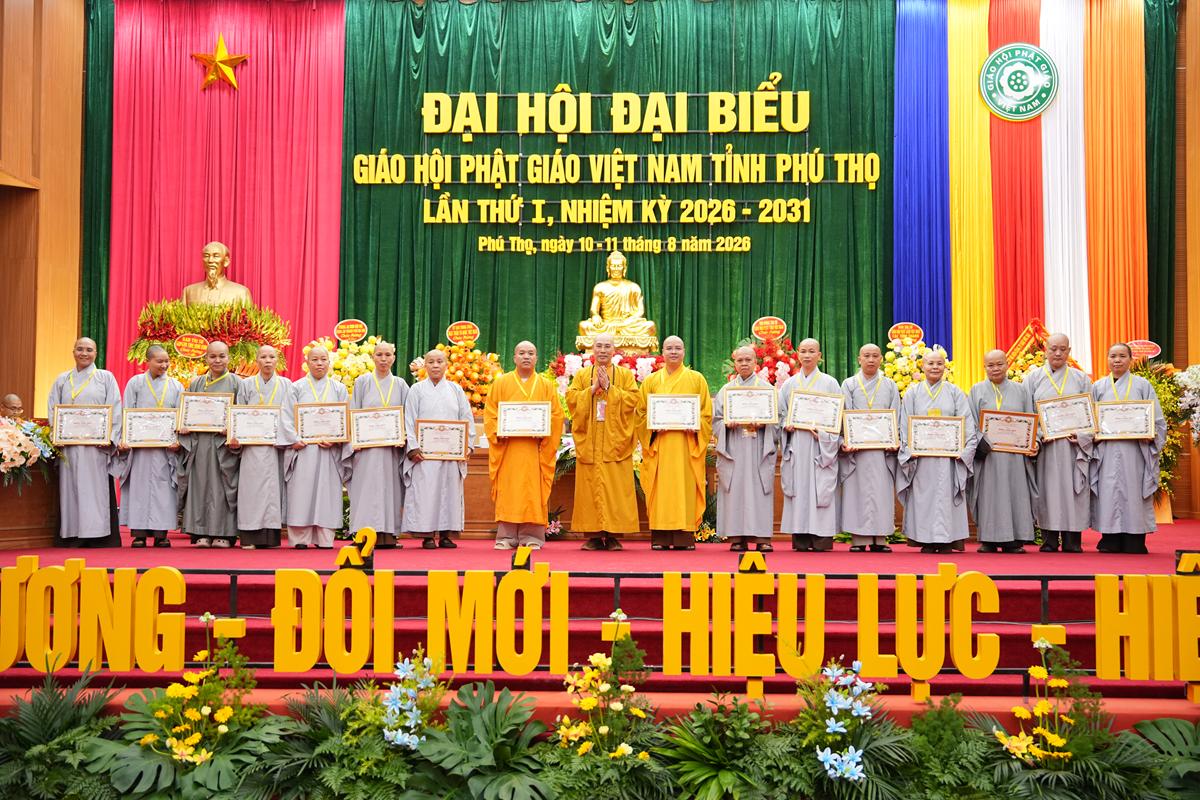 Phiên làm việc thứ nhất Đại hội Đại biểu Phật giáo tỉnh Phú Thọ lần thứ I nhiệm kỳ 2026 - ảnh 76