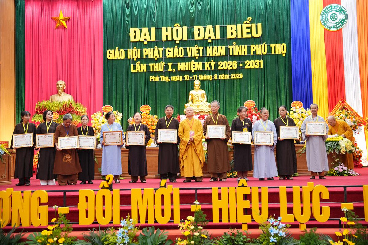 Phiên làm việc thứ nhất Đại hội Đại biểu Phật giáo tỉnh Phú Thọ lần thứ I nhiệm kỳ 2026 - ảnh 78
