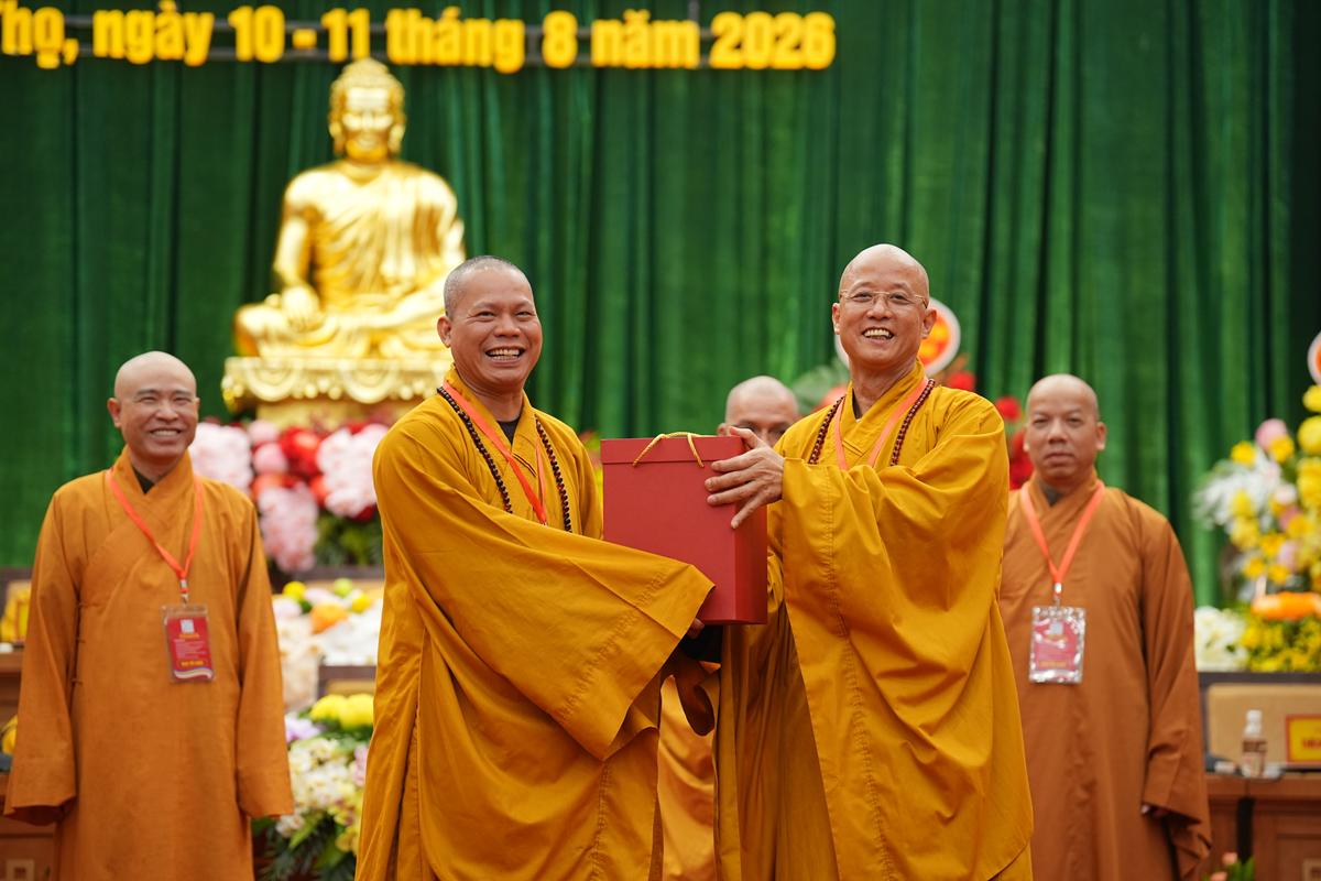 Phiên làm việc thứ nhất Đại hội Đại biểu Phật giáo tỉnh Phú Thọ lần thứ I nhiệm kỳ 2026 - ảnh 90