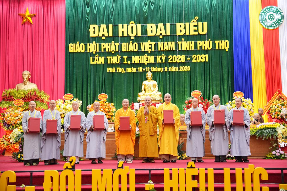 Phiên làm việc thứ nhất Đại hội Đại biểu Phật giáo tỉnh Phú Thọ lần thứ I nhiệm kỳ 2026 - ảnh 92