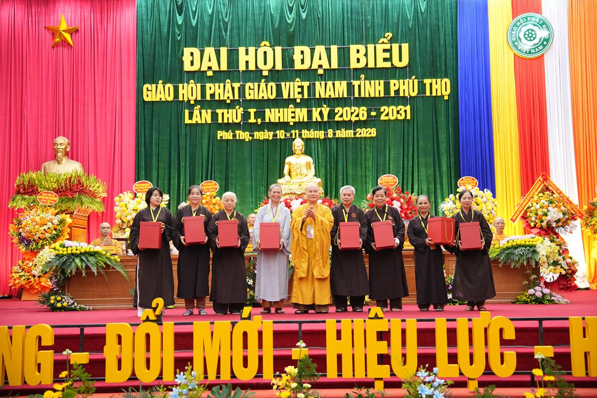 Phiên làm việc thứ nhất Đại hội Đại biểu Phật giáo tỉnh Phú Thọ lần thứ I nhiệm kỳ 2026 - ảnh 94