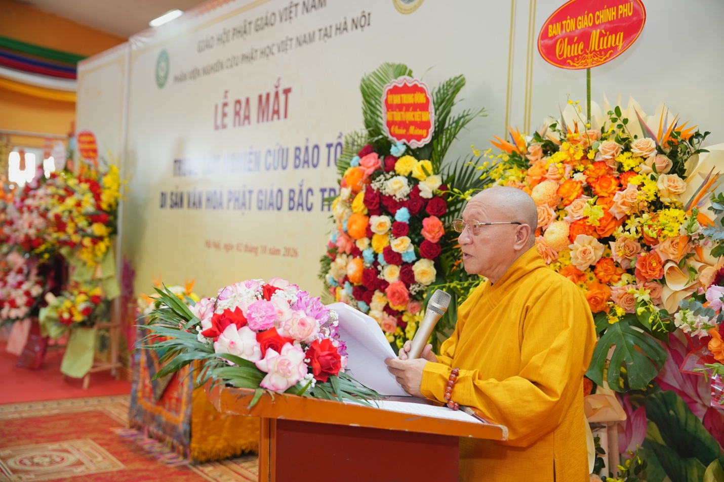 Ra mắt Trung tâm Nghiên cứu và Bảo tồn Di sản Văn hóa Phật giáo Bắc Truyền - ảnh 10