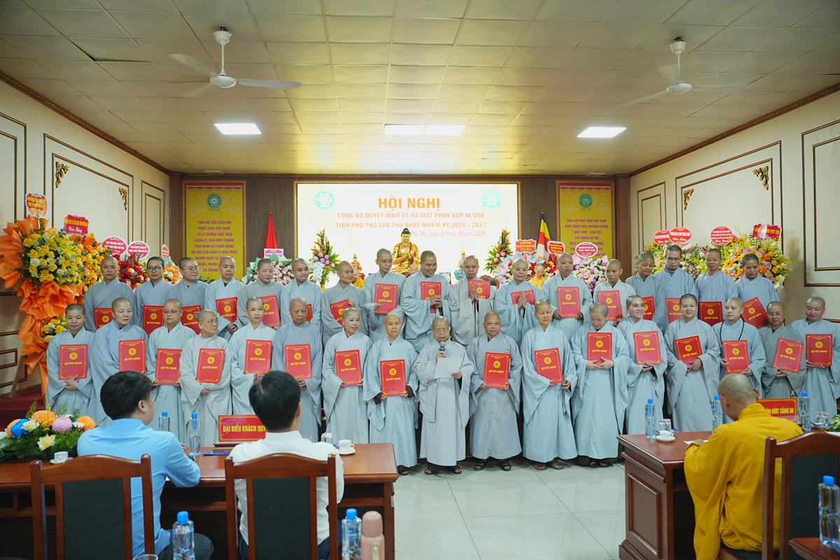 Phú Thọ: Hội nghị công bố quyết định và ra mắt Phân ban Ni giới GHPGVN tỉnh nhiệm kỳ 2026