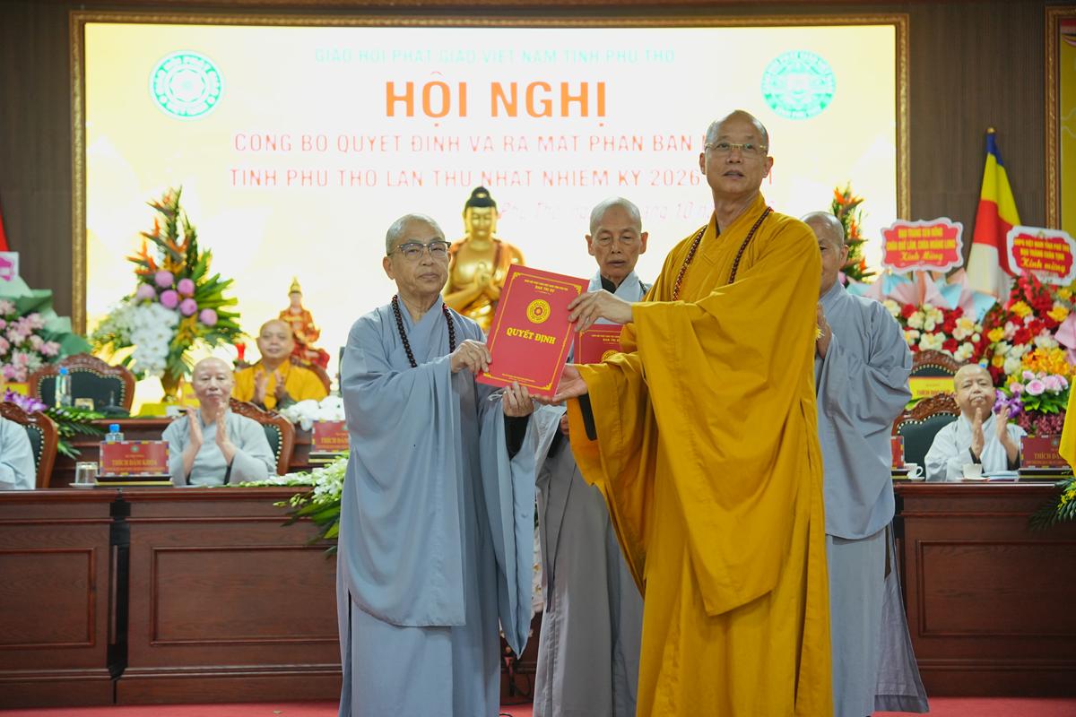 Phú Thọ: Hội nghị công bố quyết định và ra mắt Phân ban Ni giới GHPGVN tỉnh nhiệm kỳ 2026 - ảnh 53