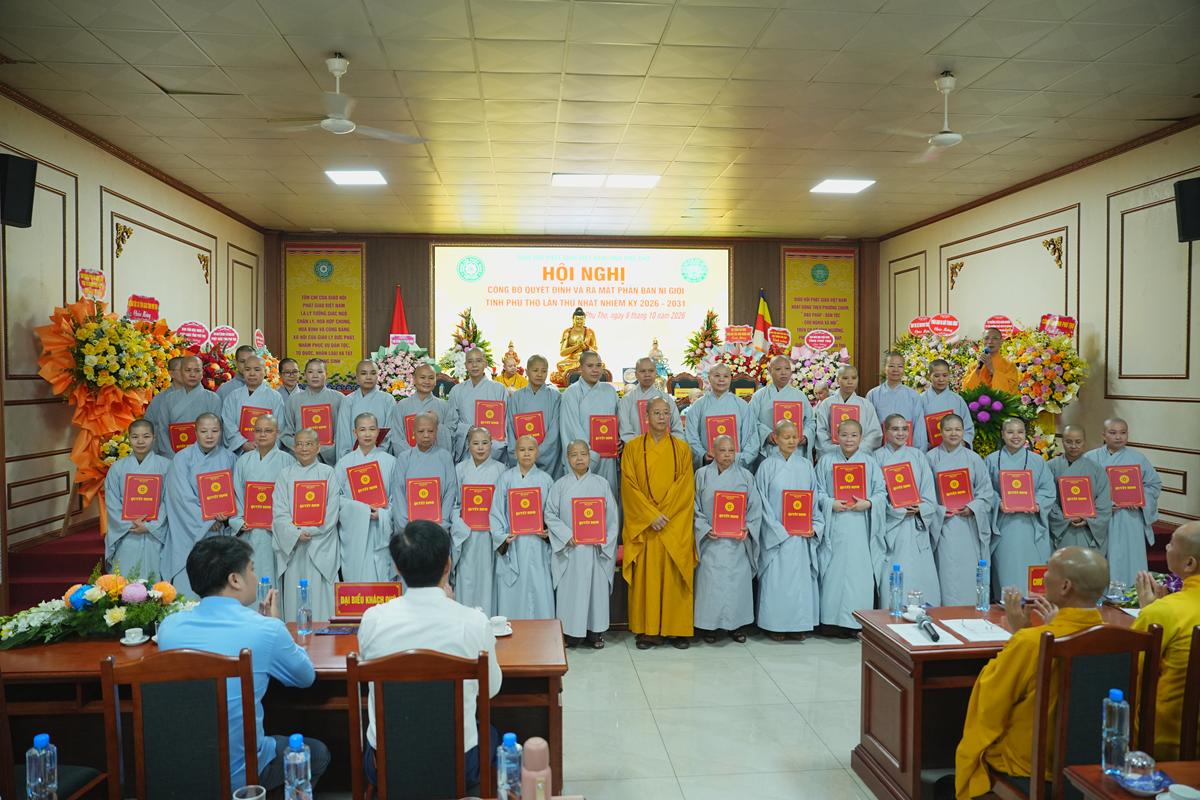 Phú Thọ: Hội nghị công bố quyết định và ra mắt Phân ban Ni giới GHPGVN tỉnh nhiệm kỳ 2026 - ảnh 54